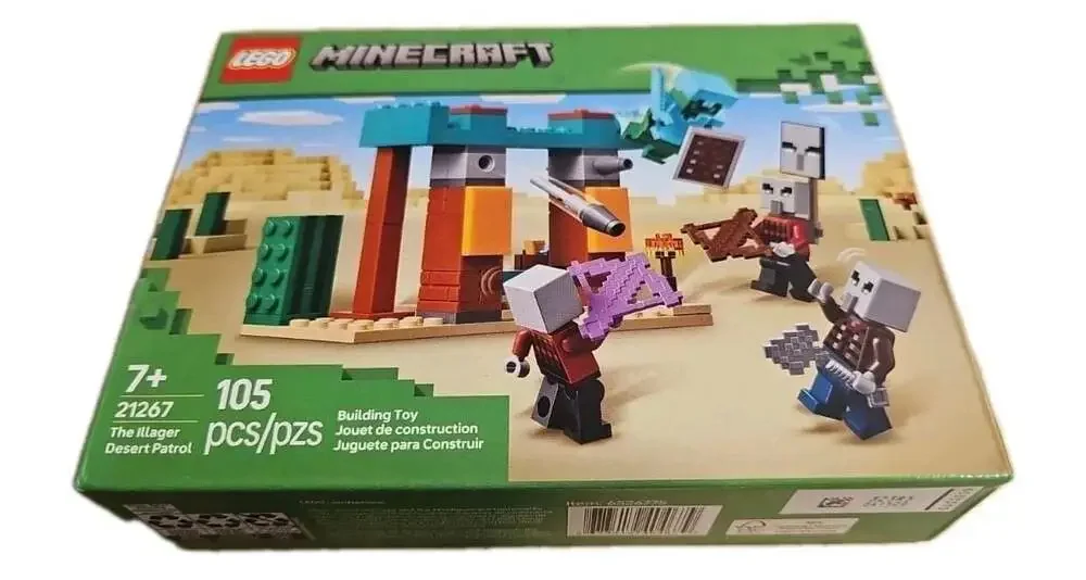 LEGO Minecraft The Illager Desert Patrol 21267 Building Toy Set (105 Pieces)